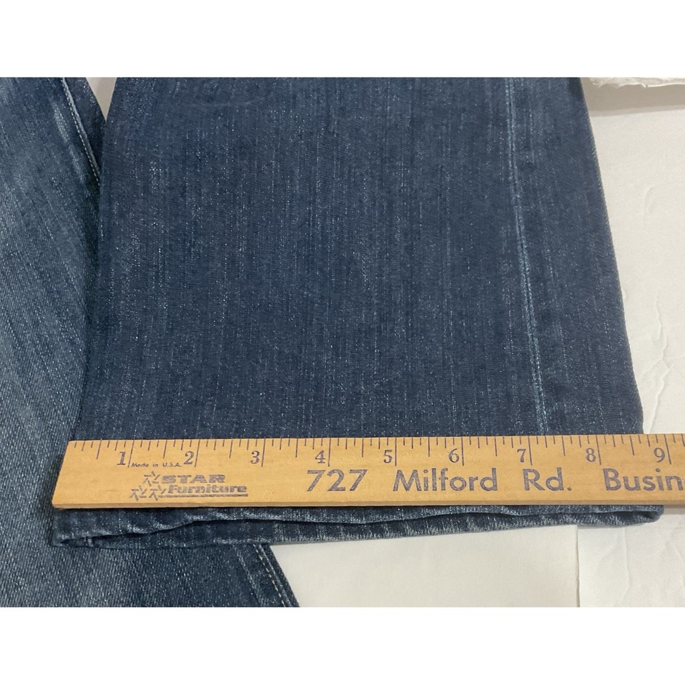 VTG Seven 7 For All Mankind Bootcut Western Rugged Jeans 32 x 26 Blue Dark Wash - Picture 16 of 16